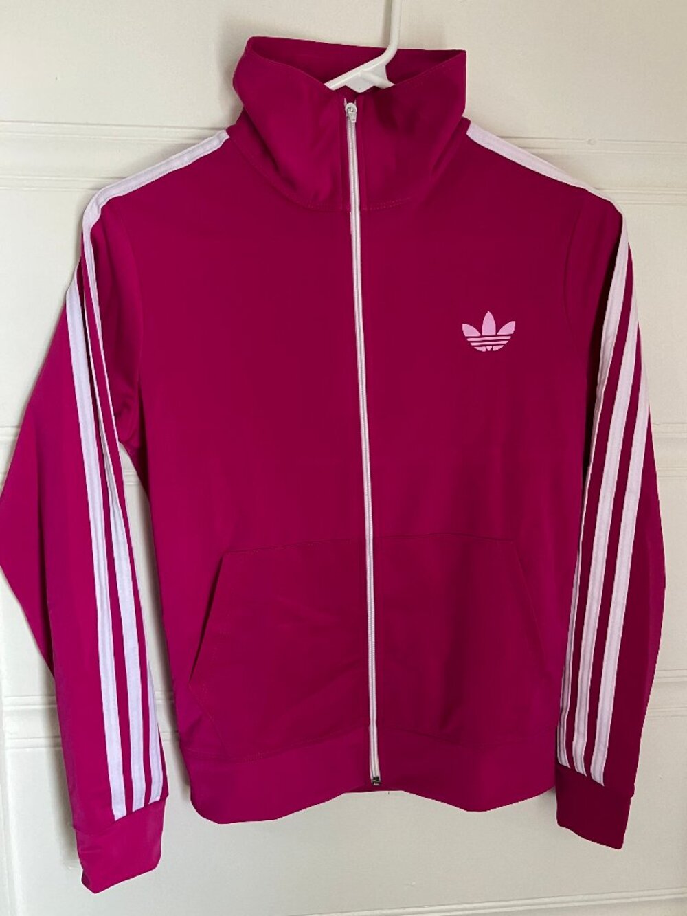 Adidas Track Suit - Tight Leggings - Zip Top - PINK - Brand New